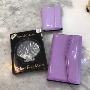 80s planner notebook compact mirror